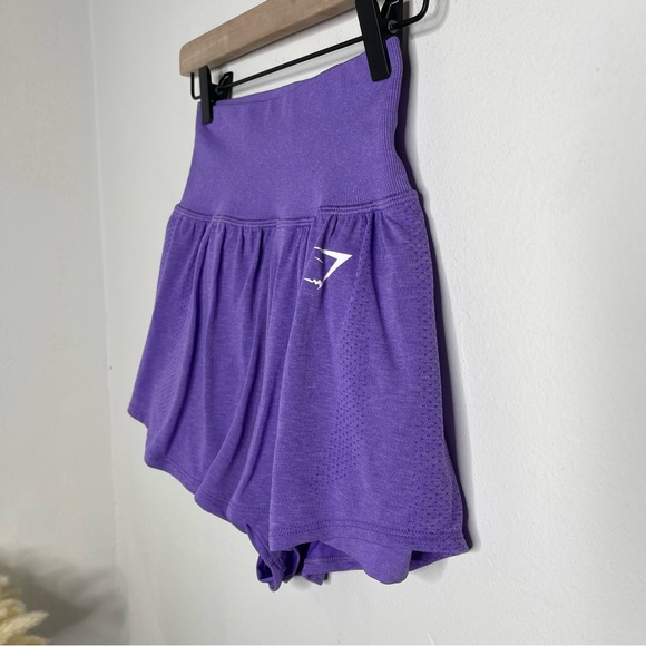 GYMSHARK VITAL SEAMLESS 2.0 2-IN-1 SHORTS Bright Purple Marl Size XS - Picture 7 of 16